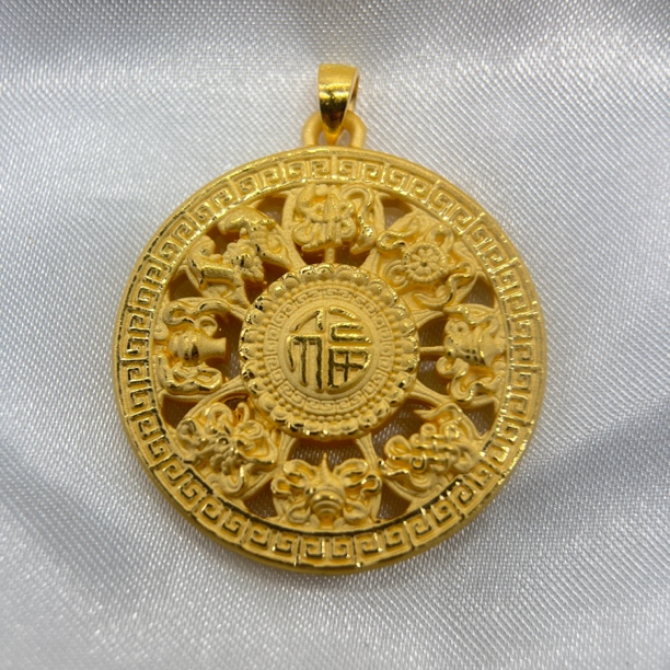 足金饰品/新款八宝罗盘瓜子扣/5.32/1A5A1325/h