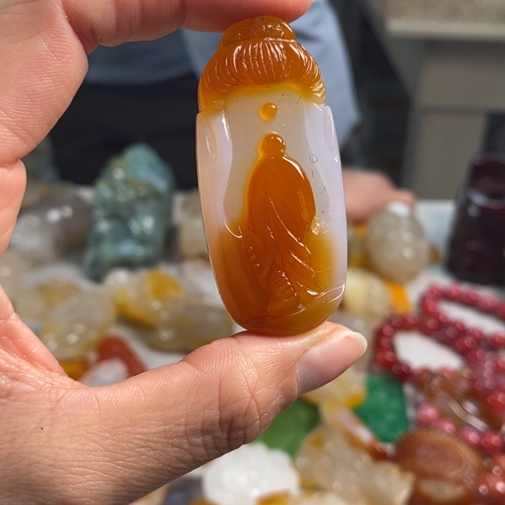 玛瑙/玉髓吊坠(不含链)未镶嵌