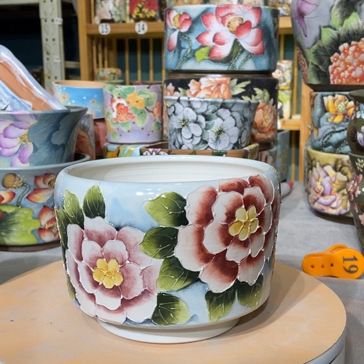 红陶景德镇艺术手绘作品