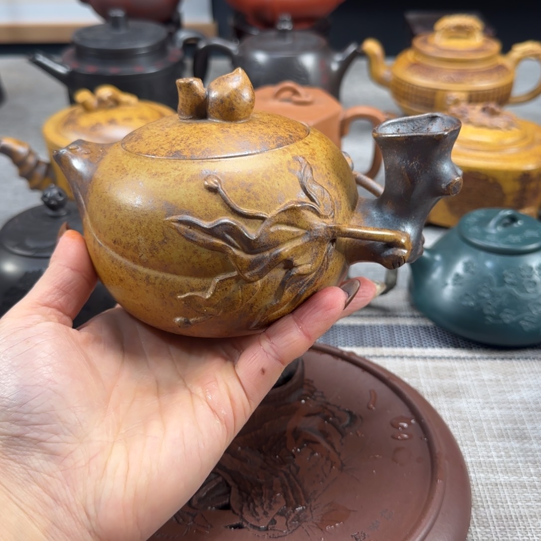 紫砂茶壶紫砂紫色紫砂