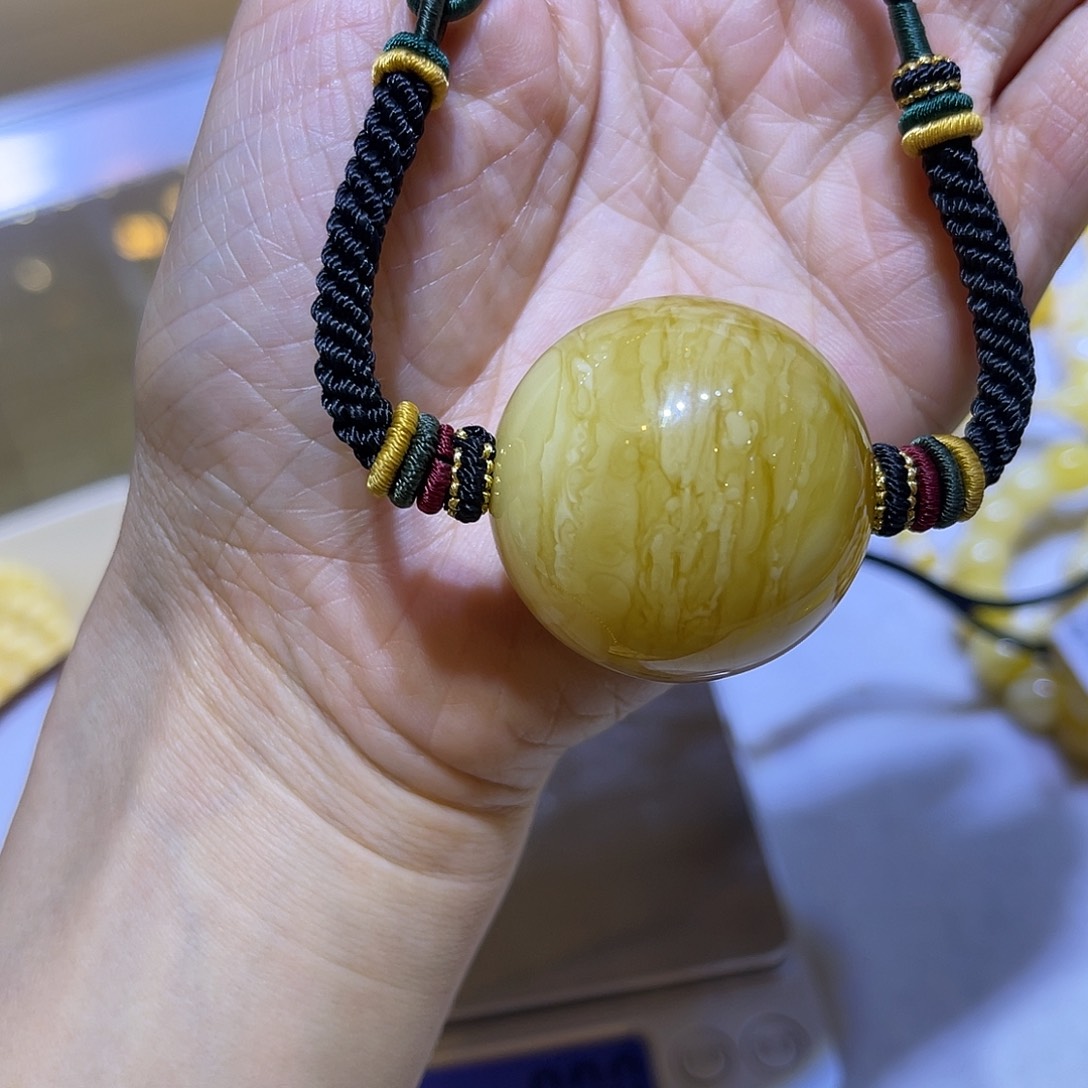 未镶嵌琥珀手链蜜蜡吊坠