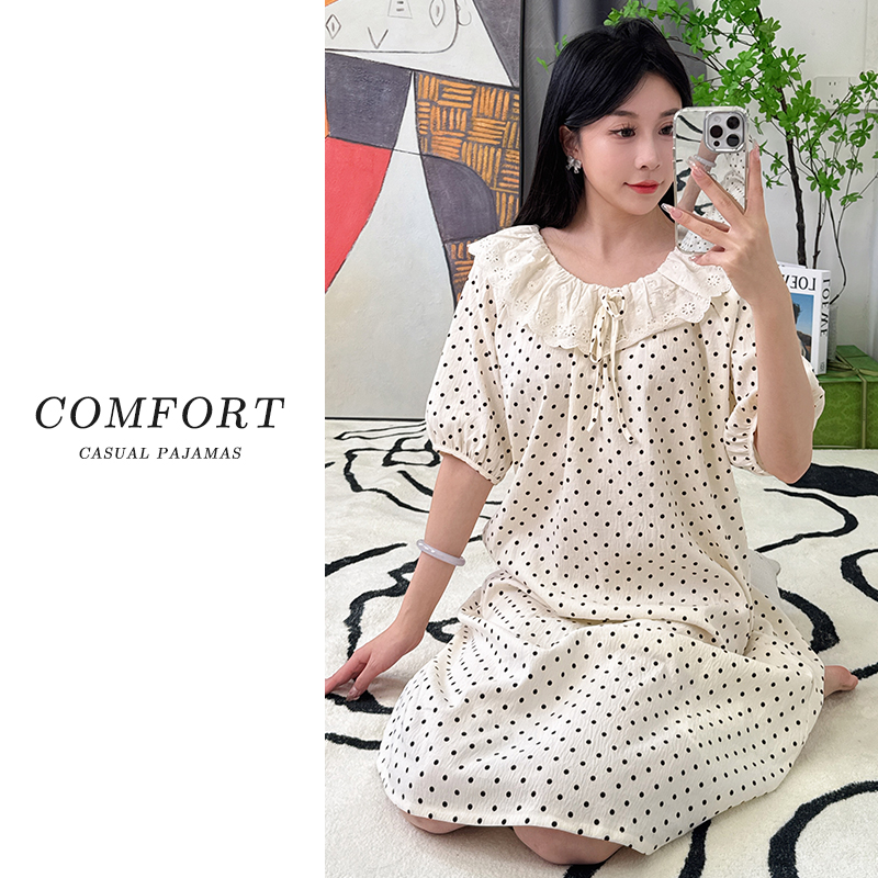 睡衣女爆款2025新款睡裙女公主风短袖女士夏季薄款甜美可爱家居服