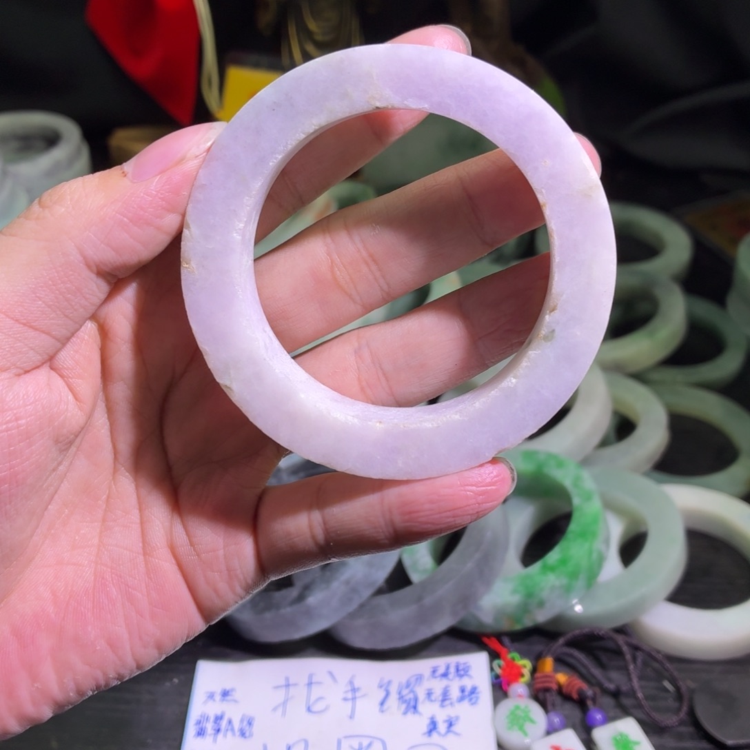 定制翡翠未镶嵌天然翡翠A货毛胚手镯定制