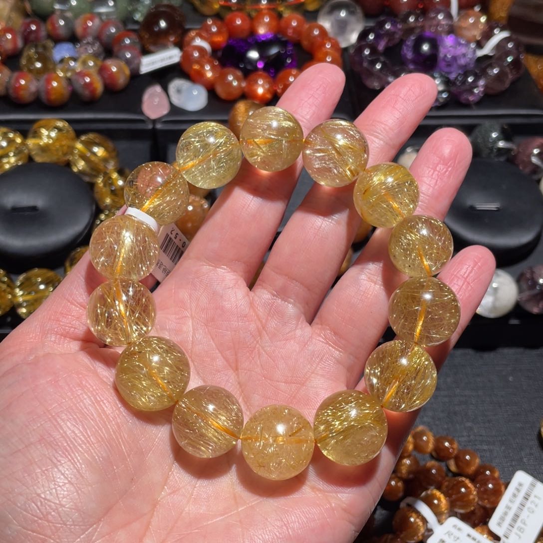 水晶手链未镶嵌发晶17mm