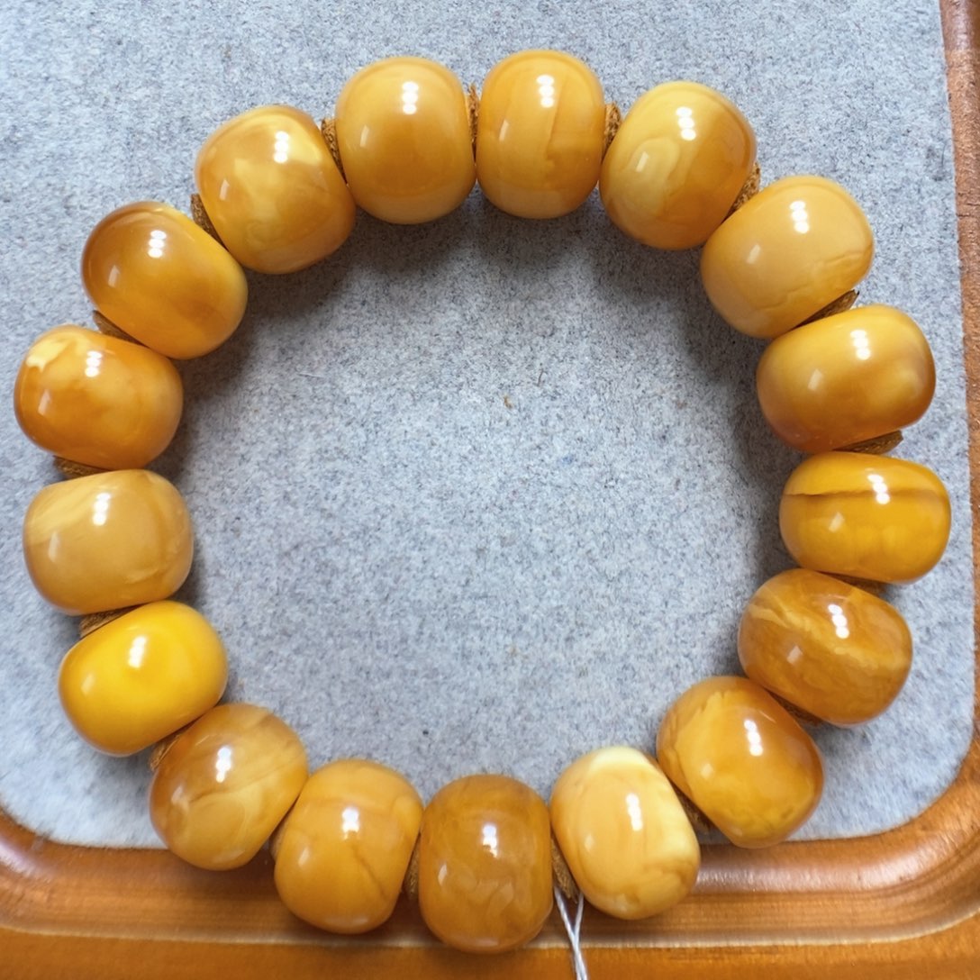 蜜蜡手串未镶嵌蜜蜡