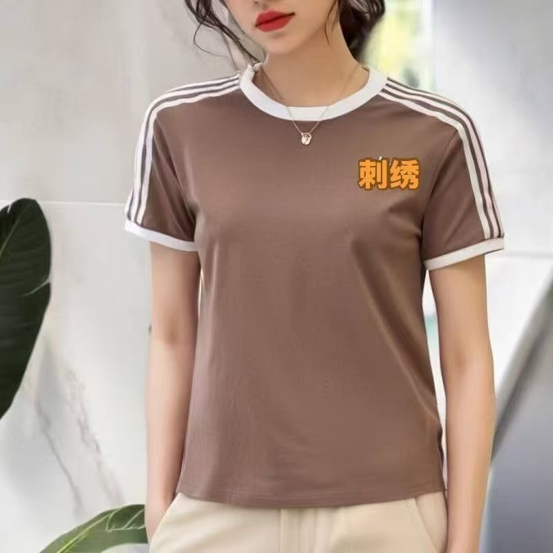 夏季新品运动圆领短袖休闲T恤