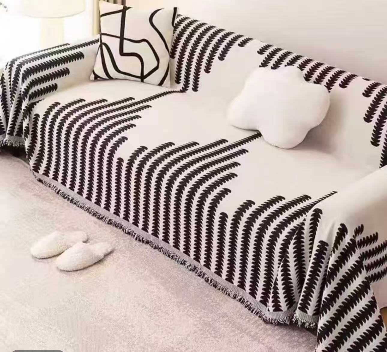 【麦穗】贵妃沙发巾盖毯四季通用加大加厚沙发垫ins防尘罩双面