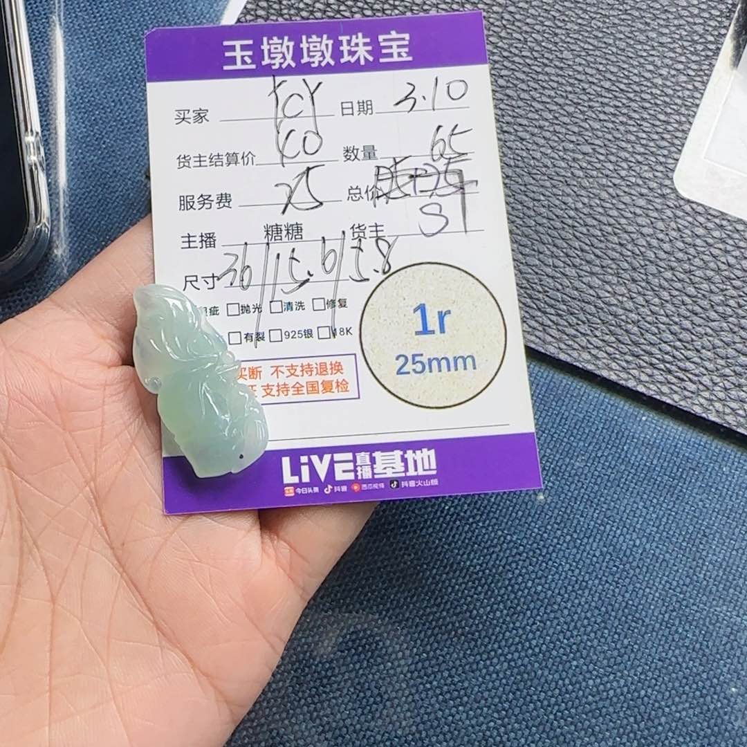 翡翠颈饰未镶嵌y*y翡翠