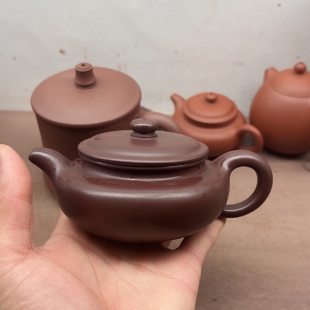 紫砂茶壶损***师宜兴紫砂壶扁腹