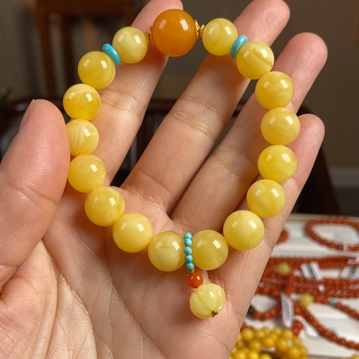 琥珀手链未镶嵌蜜蜡手串11