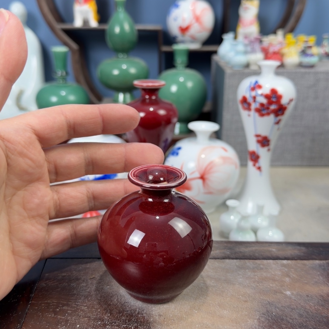 陶瓷手工小花器摆件