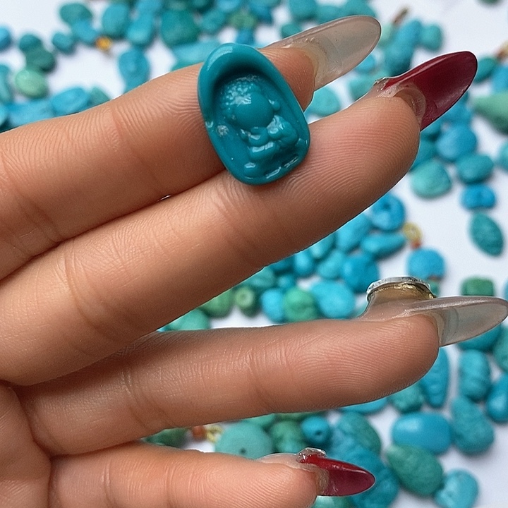 绿松石珠宝奇石未镶嵌