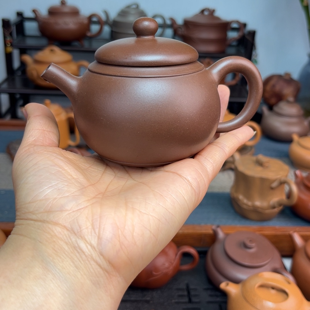 紫砂茶壶福**.手工制作