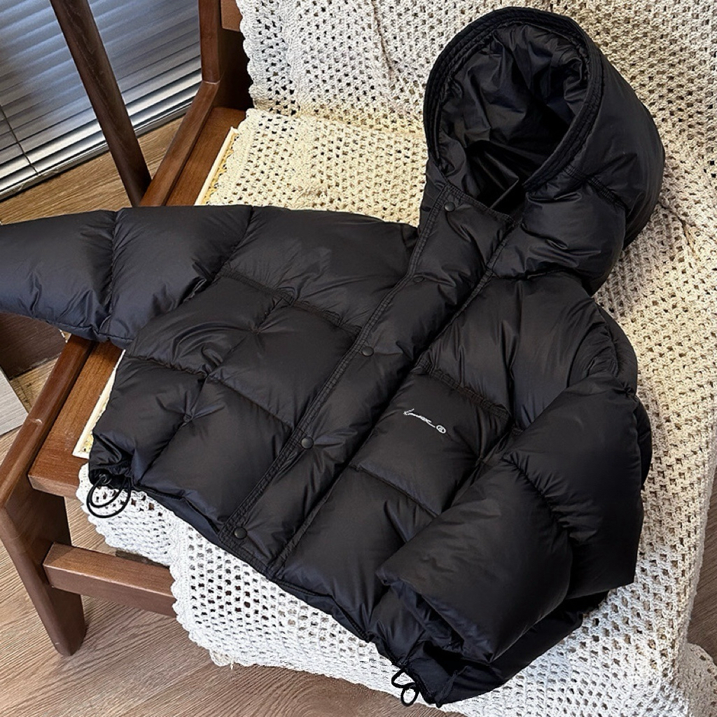 （现货48H）2025款韩版双倍充绒加厚连帽羽绒服