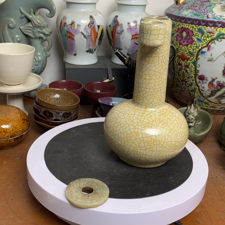 用***0紫砂花瓶瓷器瓷器