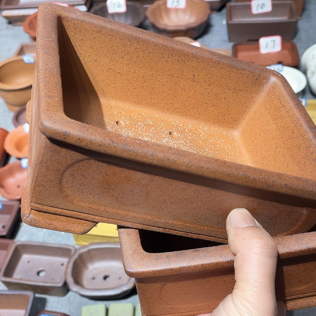 紫砂华*哥紫砂小盆2个