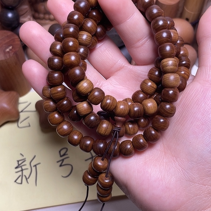 檀香木手串/手链老山檀香8/9/108黑人横纹虎皮沉满纹