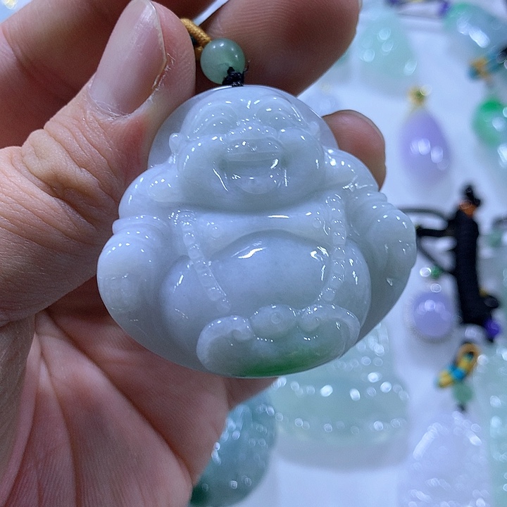 翡翠颈饰未镶嵌天然翡翠A货吊坠