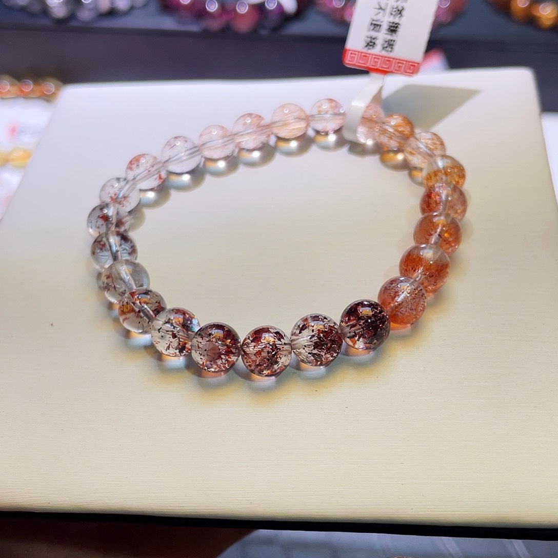水晶手链未镶嵌金草莓