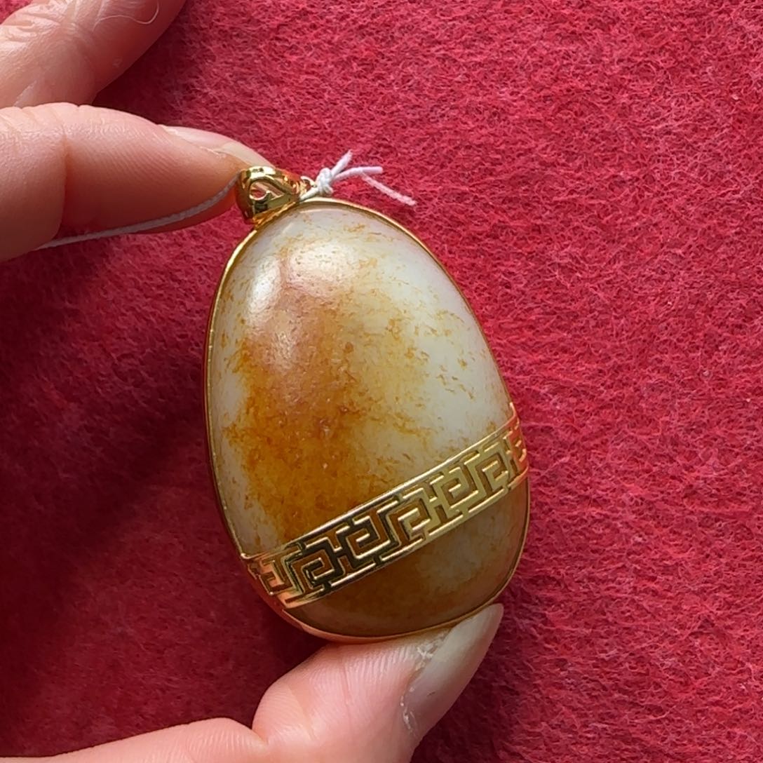 和田玉未镶嵌挂件