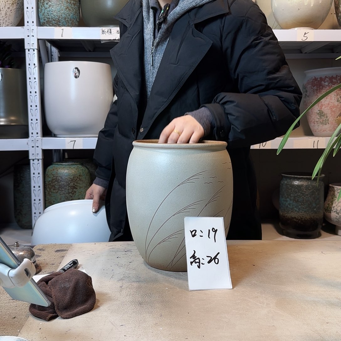 19@26 紫砂花盆尺寸
