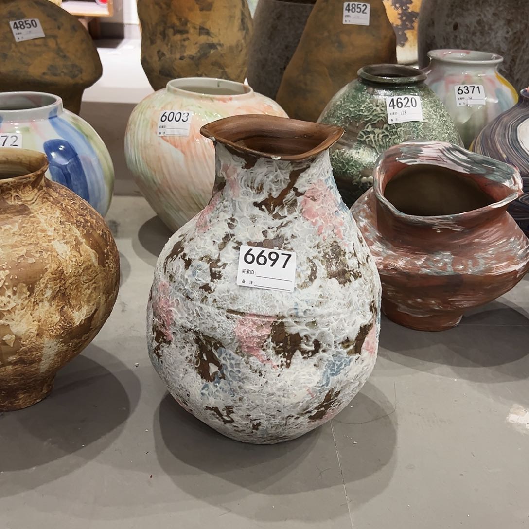 瓶6697高31口9陶瓷花瓶无孔