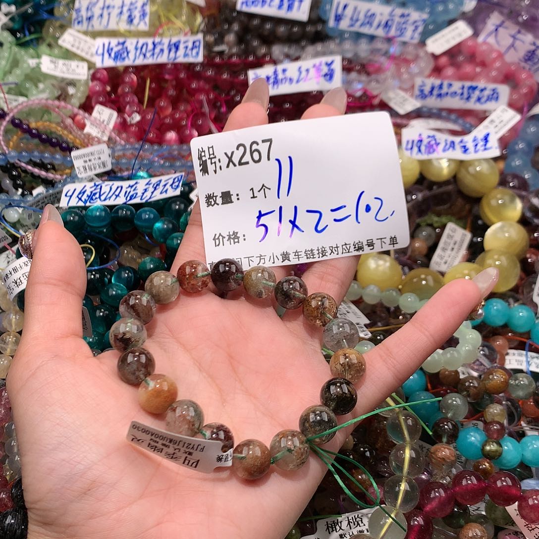 水晶手串未镶嵌小****?267@k k k k k