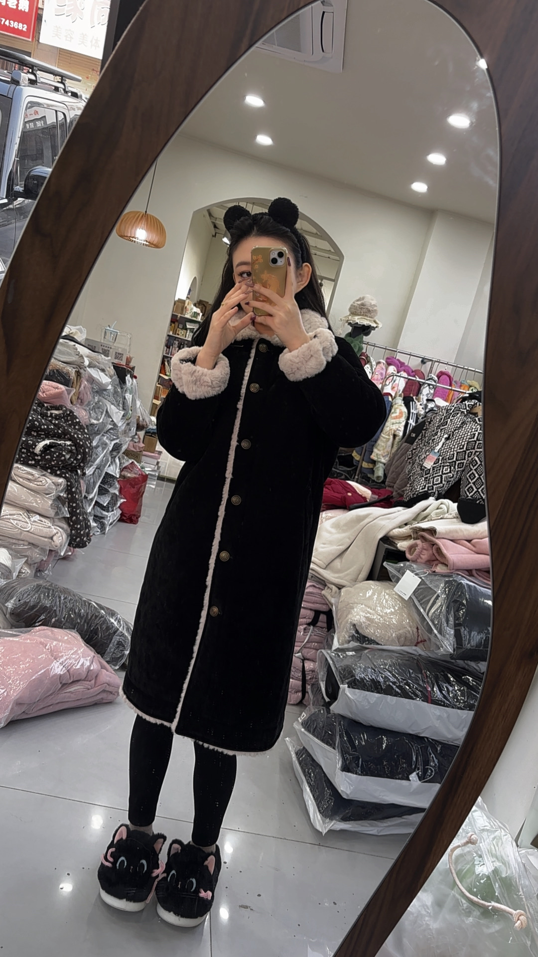 【好娃娃】 冬季新款机车风长款家居服
