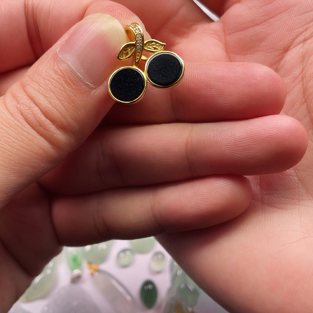 翡翠银S925镶嵌颈饰翡翠