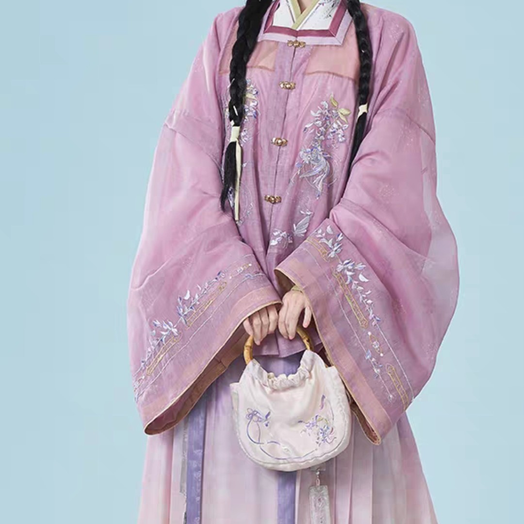 方领三件套，L码里衣有标牌默认微瑕no退换紫色系温婉大方