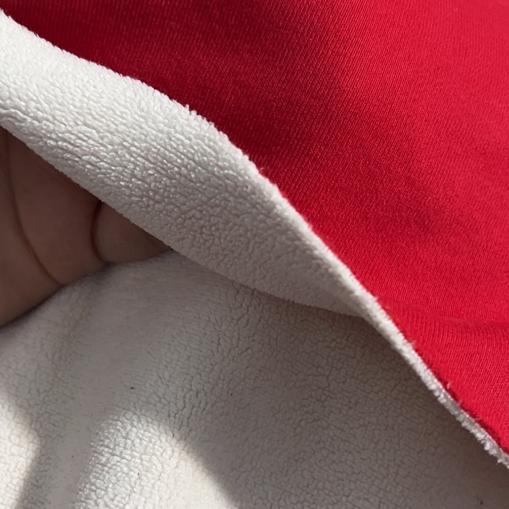 幸***剪大红色奥粒绒1米长带螺纹