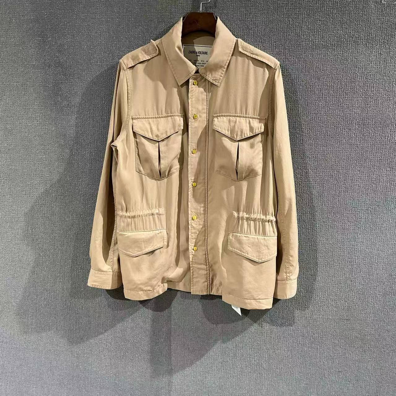99新 maje ZADIG&VOLTAIRE（pm）卡其色夹克外套 xs码/2266