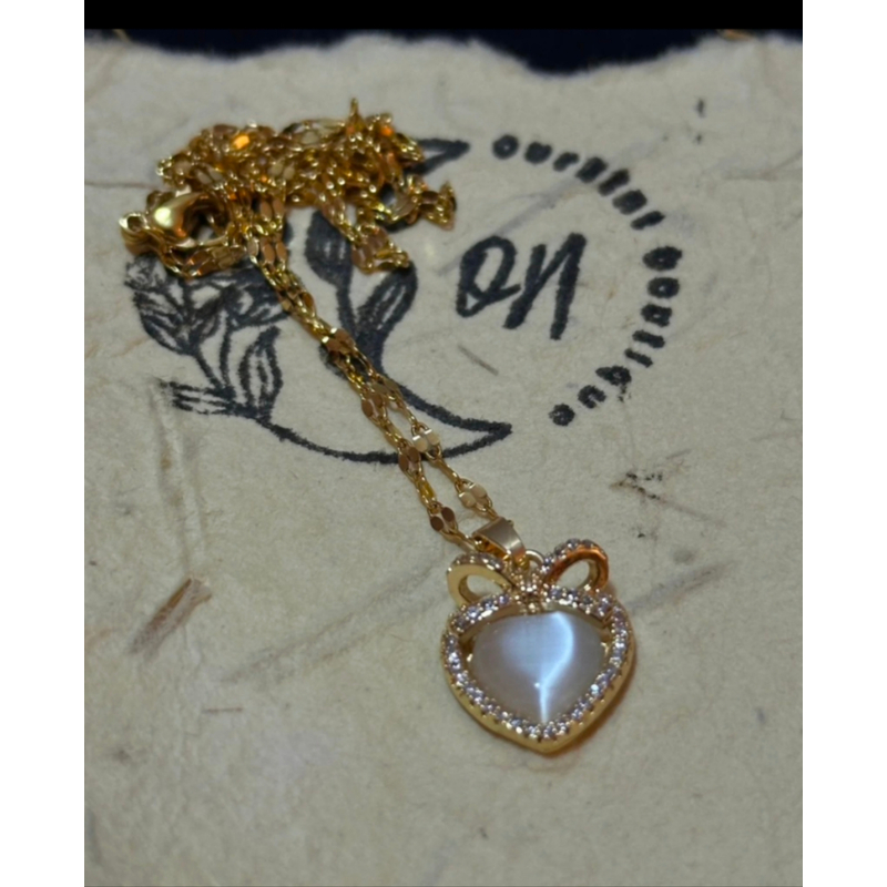 铜合金项链 568百搭时尚轻奢爱心项链