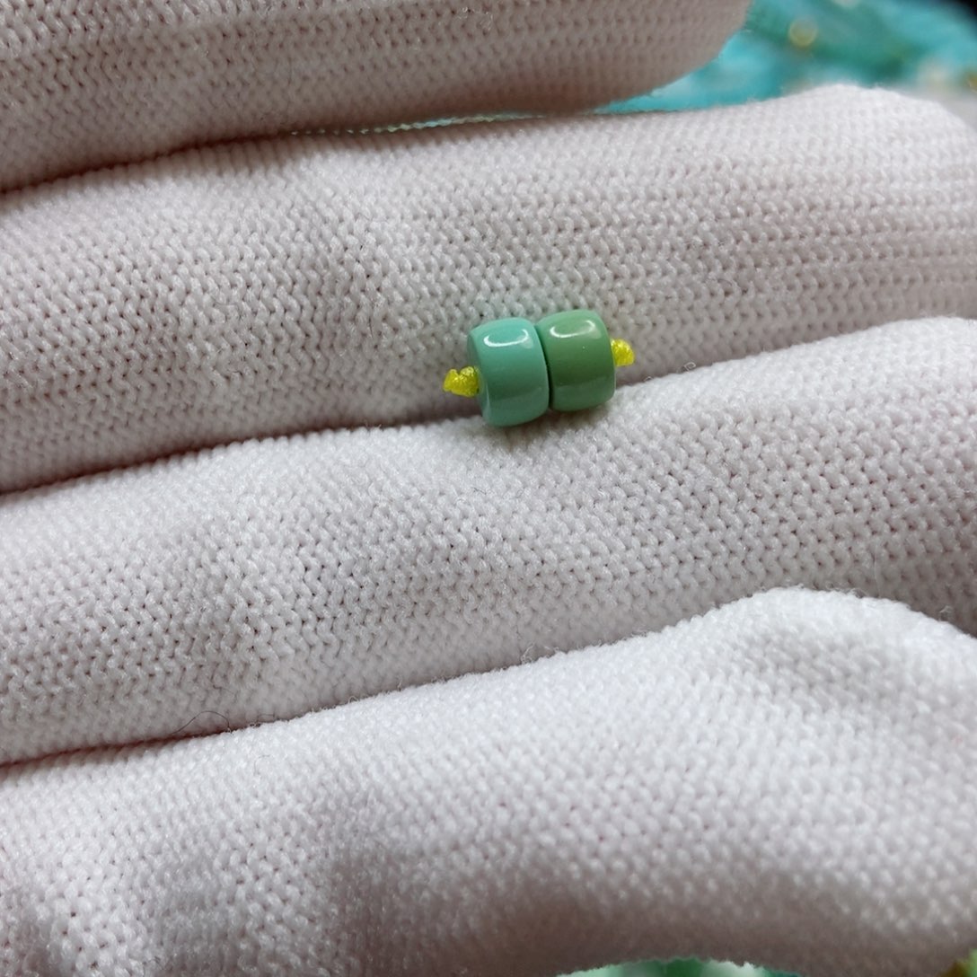 绿松石珠子直径6未镶嵌