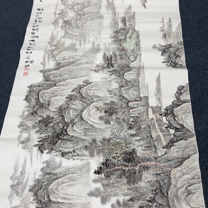 国画黑***律绘画手绘作品