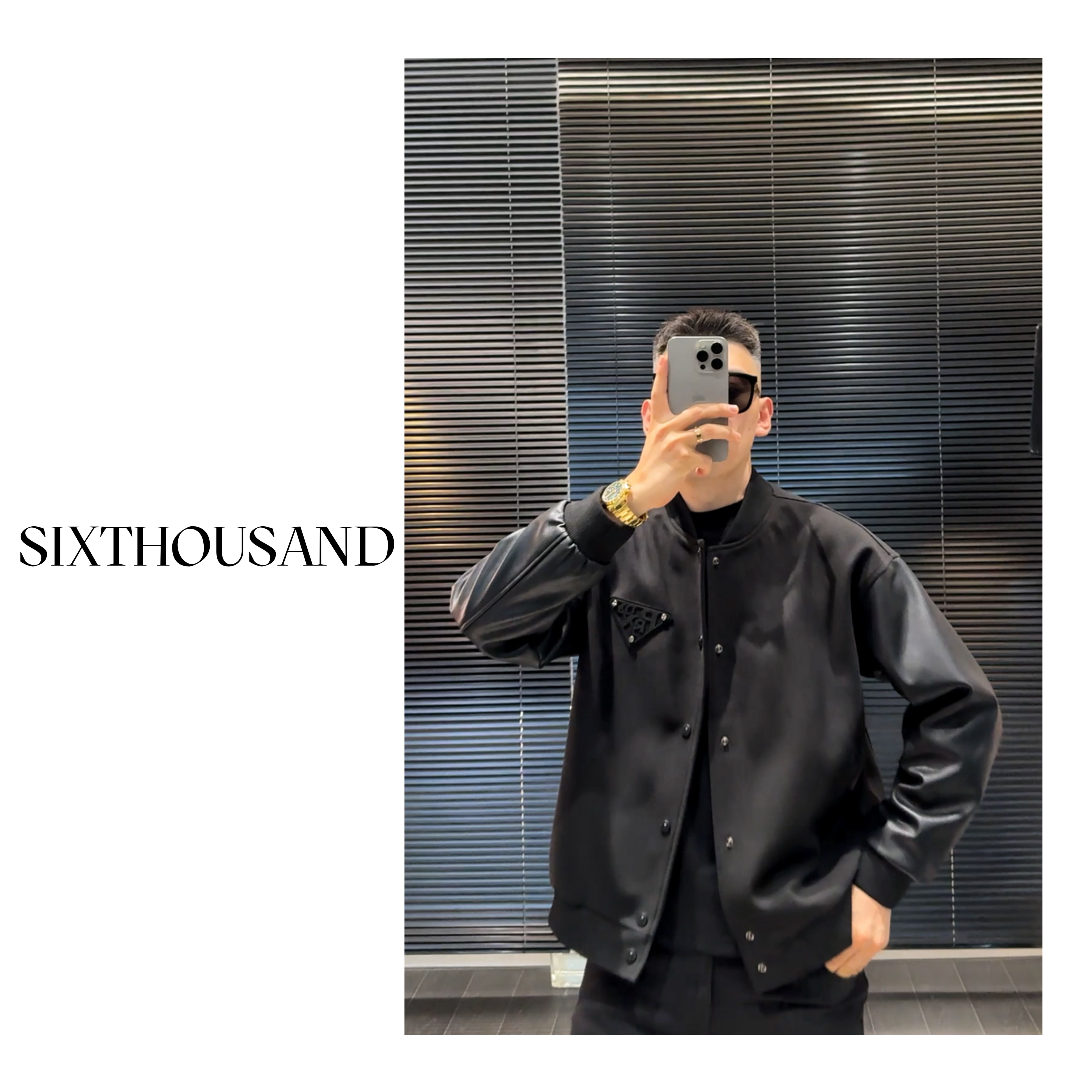 「棒球服」明叔夹克拼接男士荔枝皮pu皮夹克时尚休闲衫外套男 