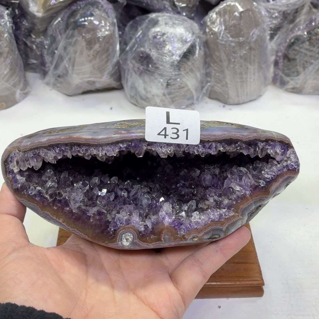 水晶摆件未镶嵌天然紫水晶