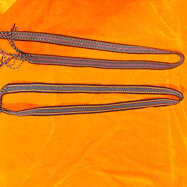 藏族牧女手工编织品  藏鞋鞋带