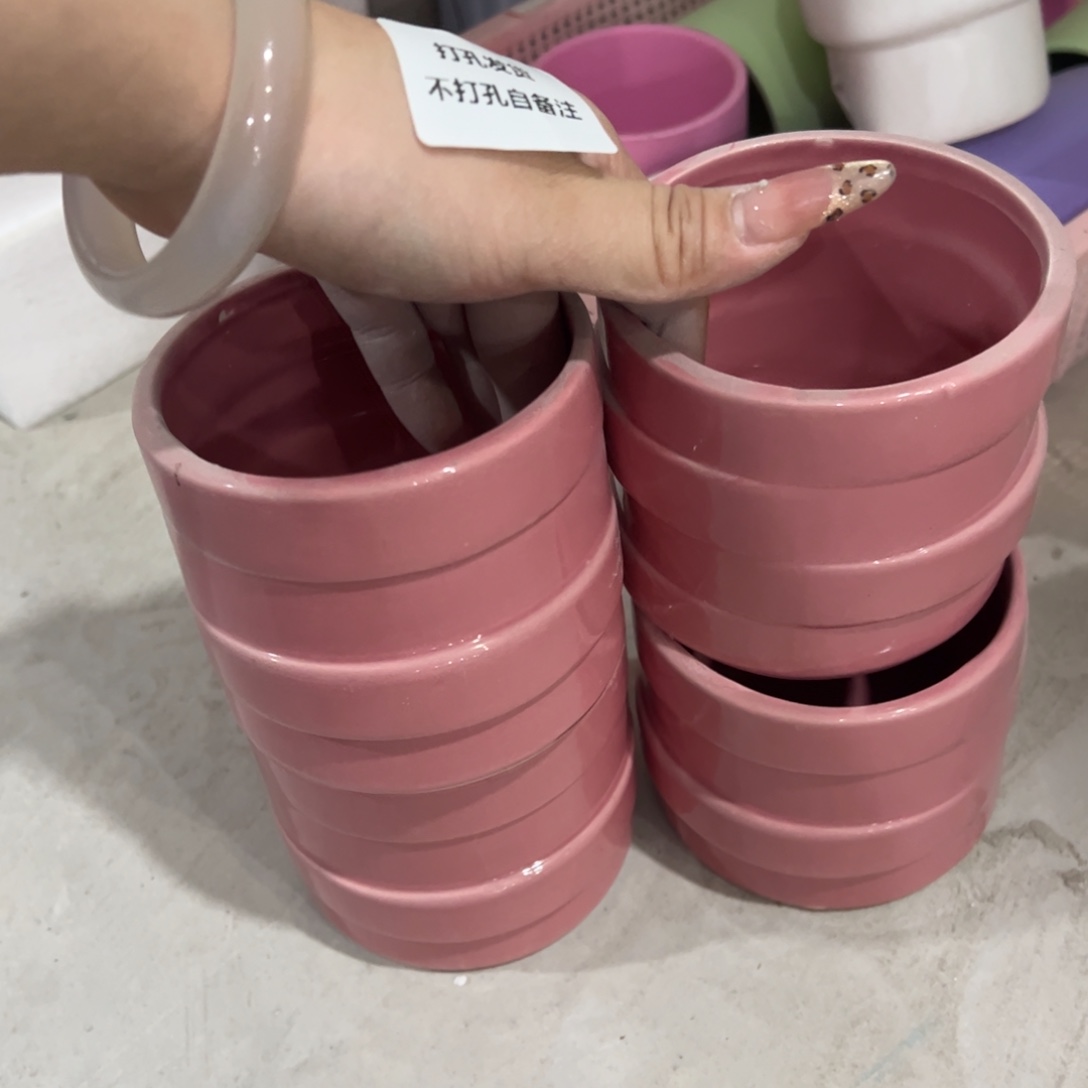 有孔陶瓷花盆，满10米包邮发货