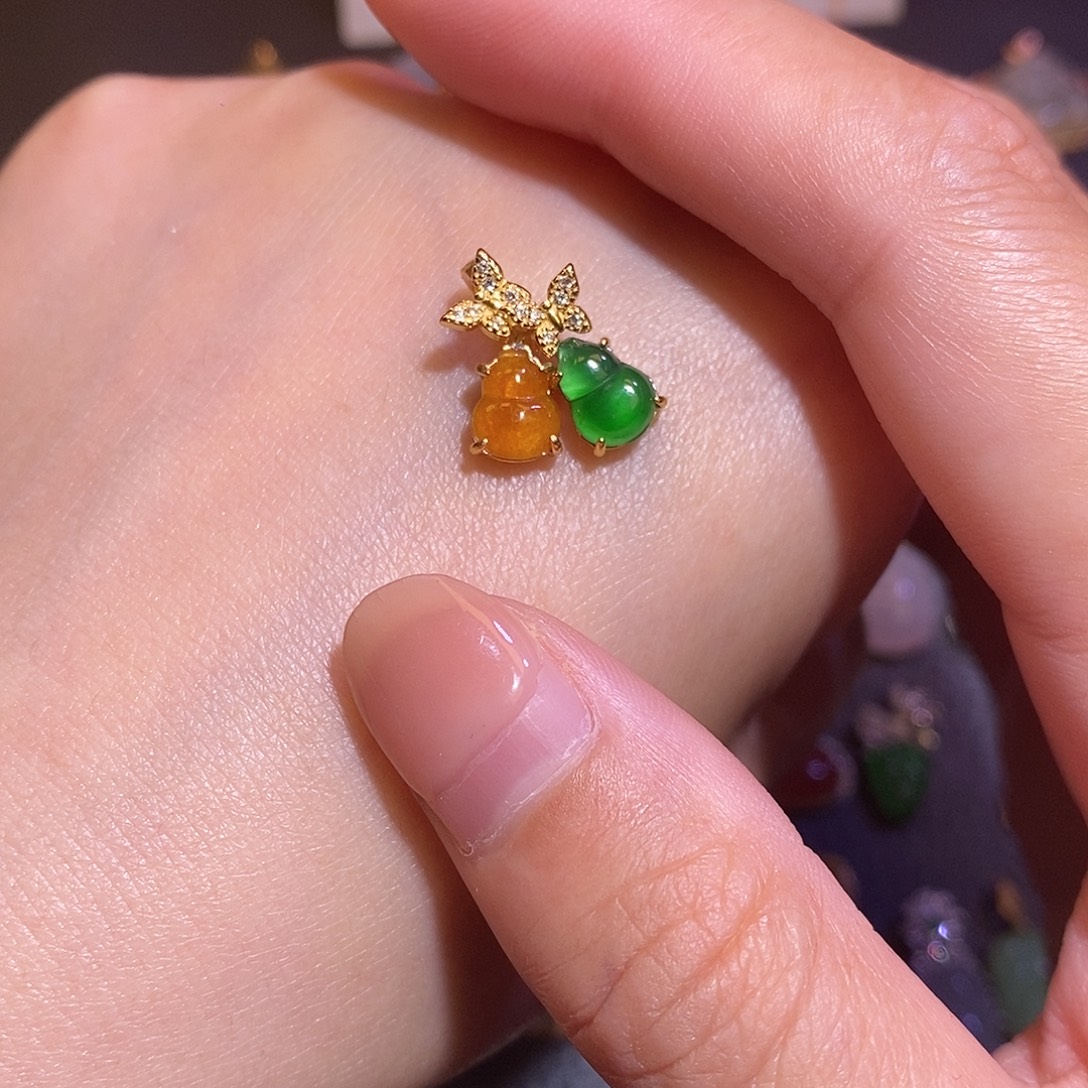 翡翠银S925镶嵌项链