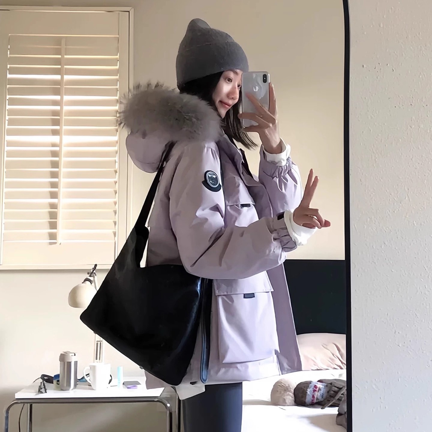 2025冬季新款派克服棉衣女韩系超好看工装棉服小个子棉袄宽松外套