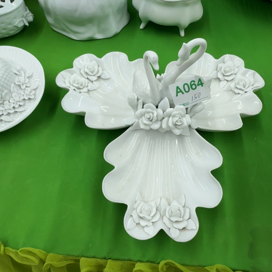 瓷片老货高白色餐盘