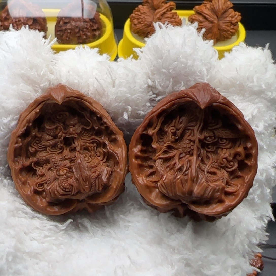 把件文玩核桃龙凤呈祥全38