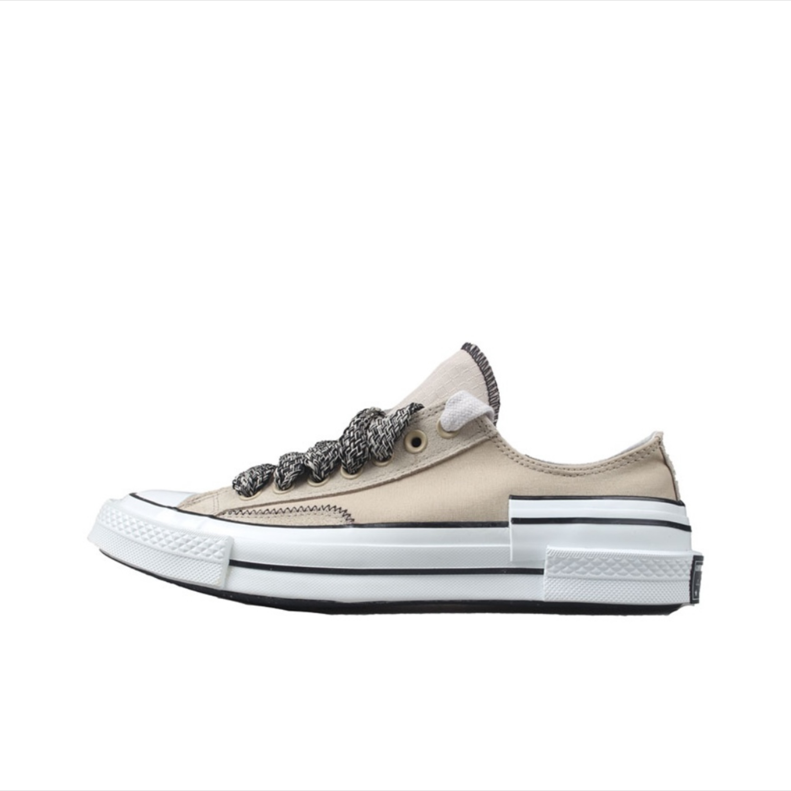 Converse 1970s 休闲舒适 防滑 低帮帆布鞋 男女同款 灰白A07074C