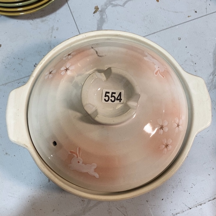 瓷片磁州窑可干烧砂锅口径27厘米高度10厘米