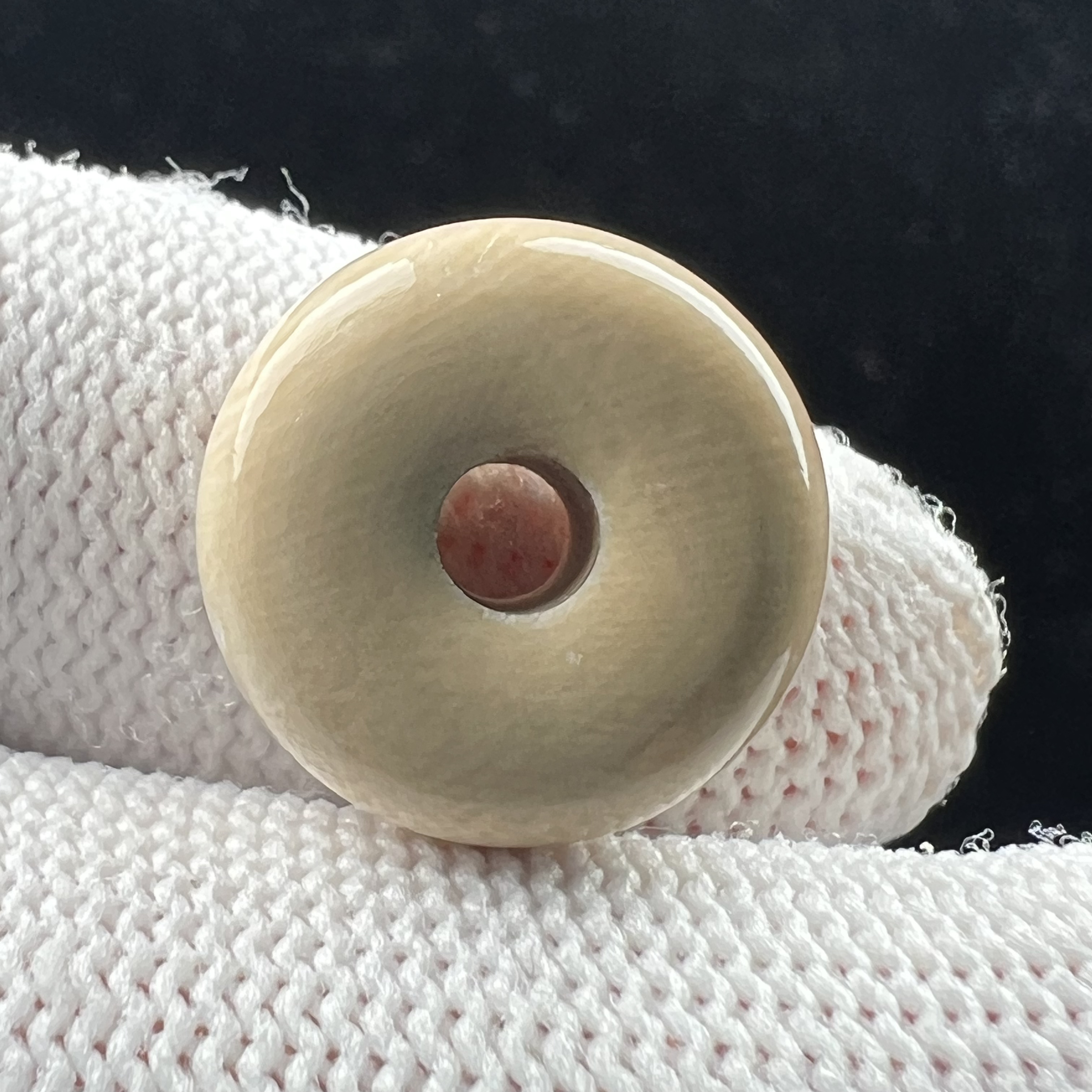 K1702天然猛犸 墩子扣子15.2*7.2mm一物一图 假一罚十