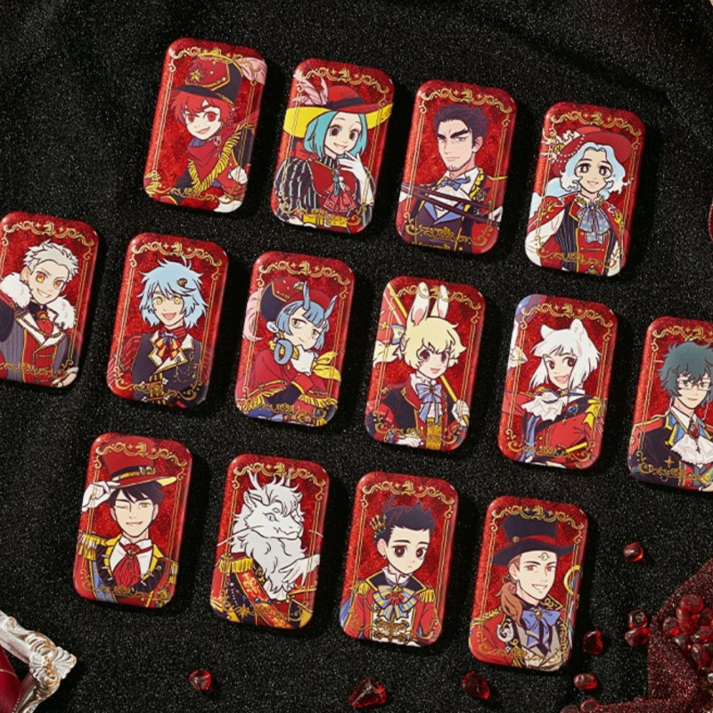 非人哉-盛装舞步全系列吧唧透卡镭射票亚克力挂件冰箱贴色纸盲盒