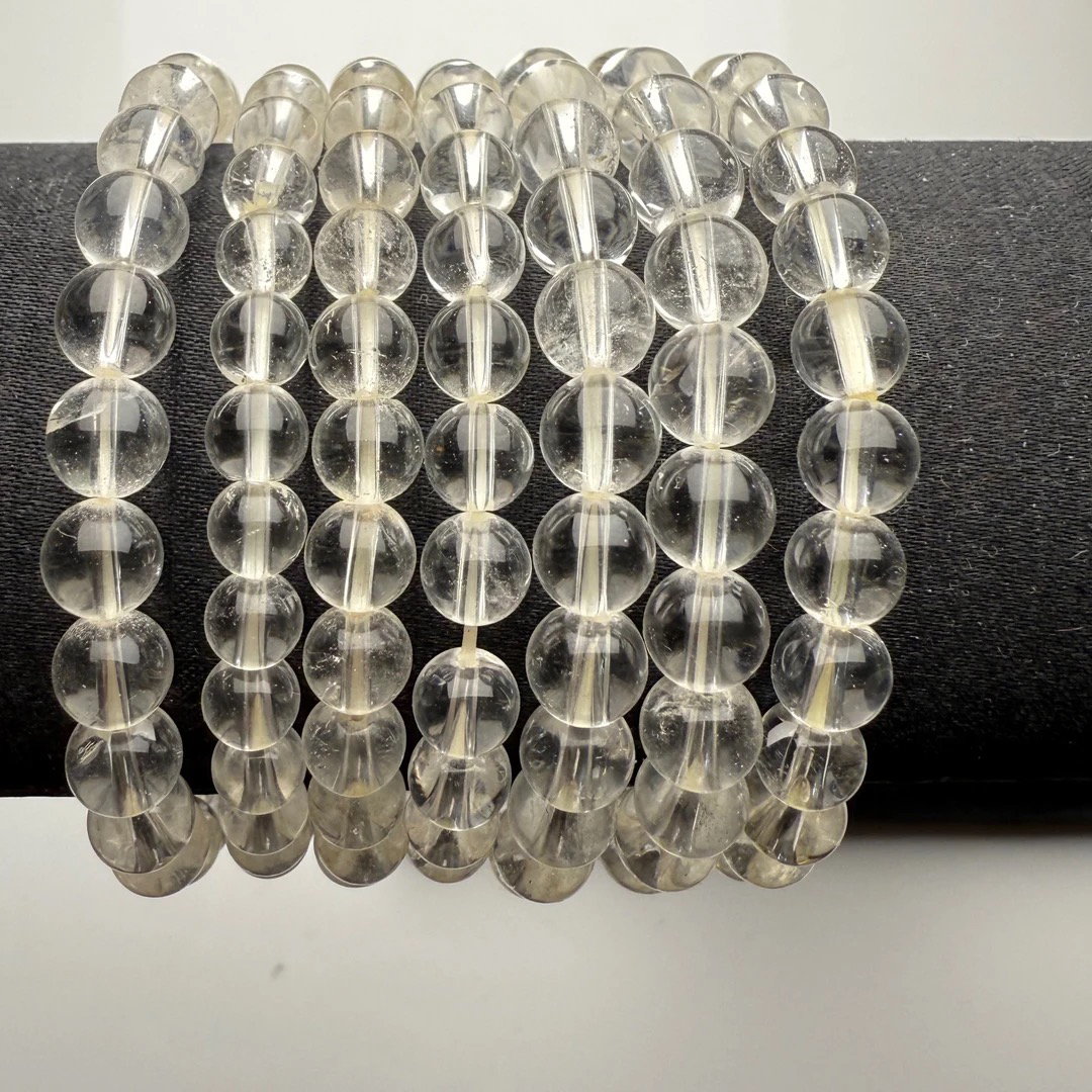 ZBG0489白水晶入门版手串（天然珠宝多样性发其一）