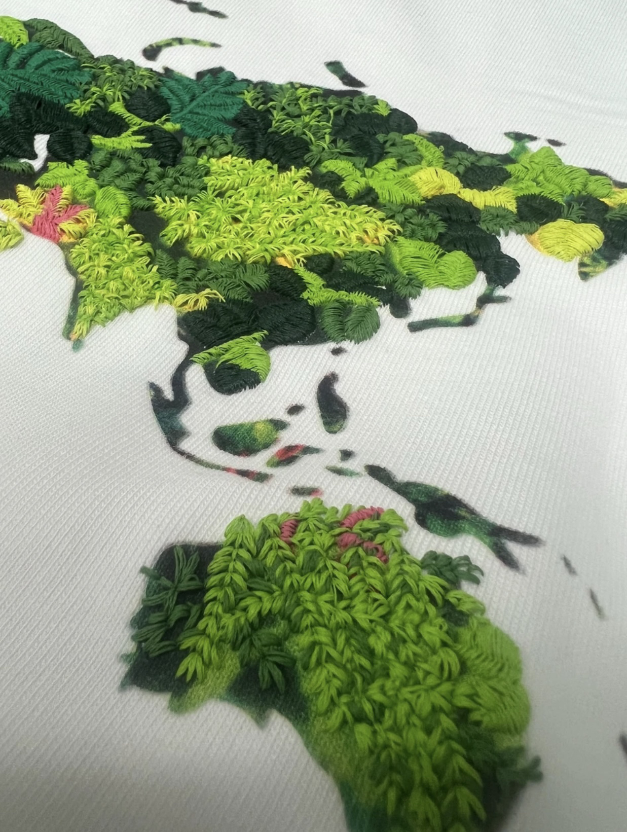 G立体绿植刺绣 夏季百搭短袖男女同款