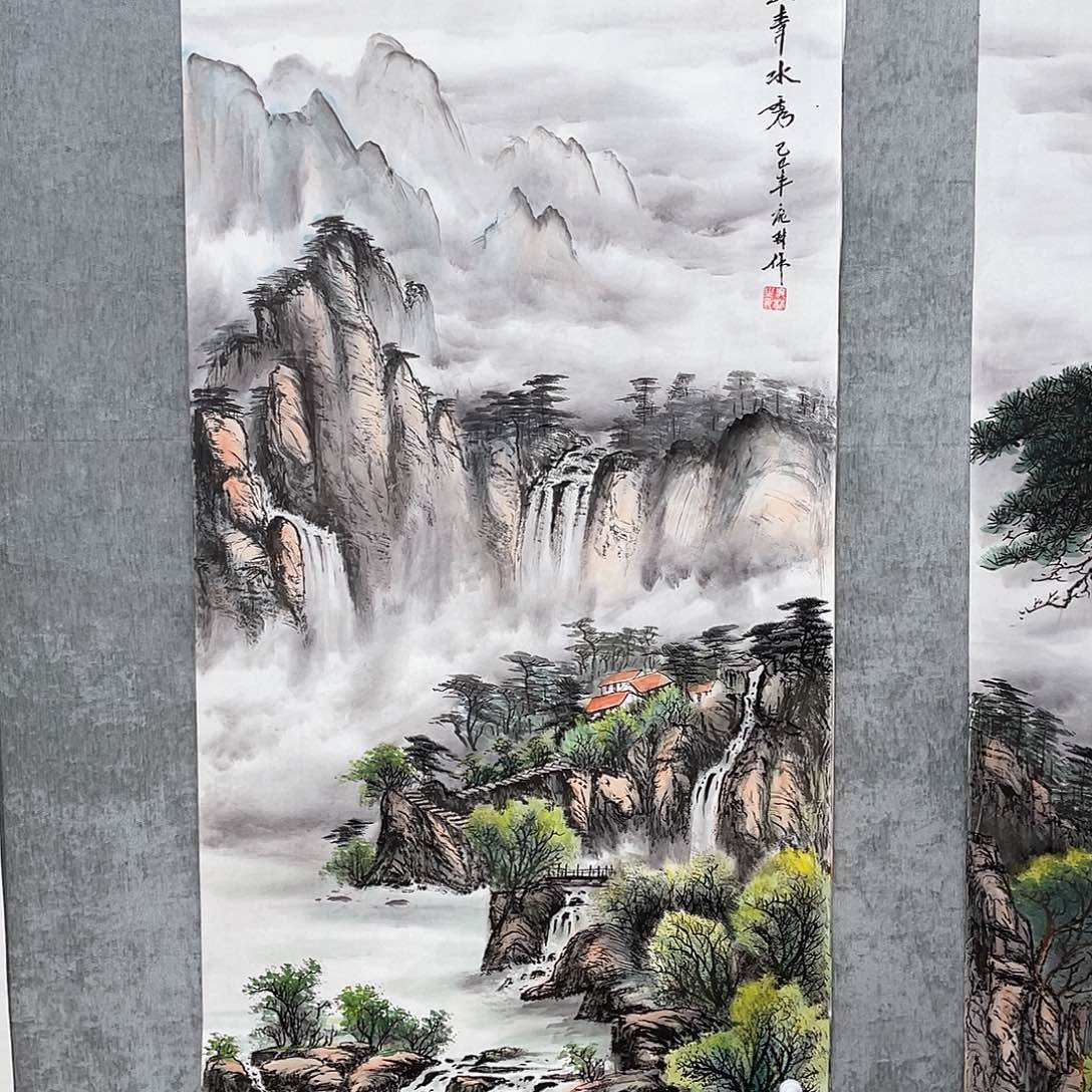 国画胜*绘画作品庞林画心